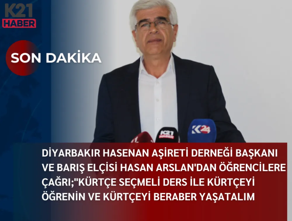 Diyarbakır Hasenan Aşireti Derneği Başkanı ve Barış Elçisi Hasan Arslan